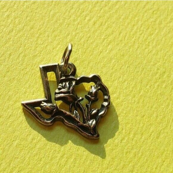 James Avery Yellow Rose Of Texas State Charm